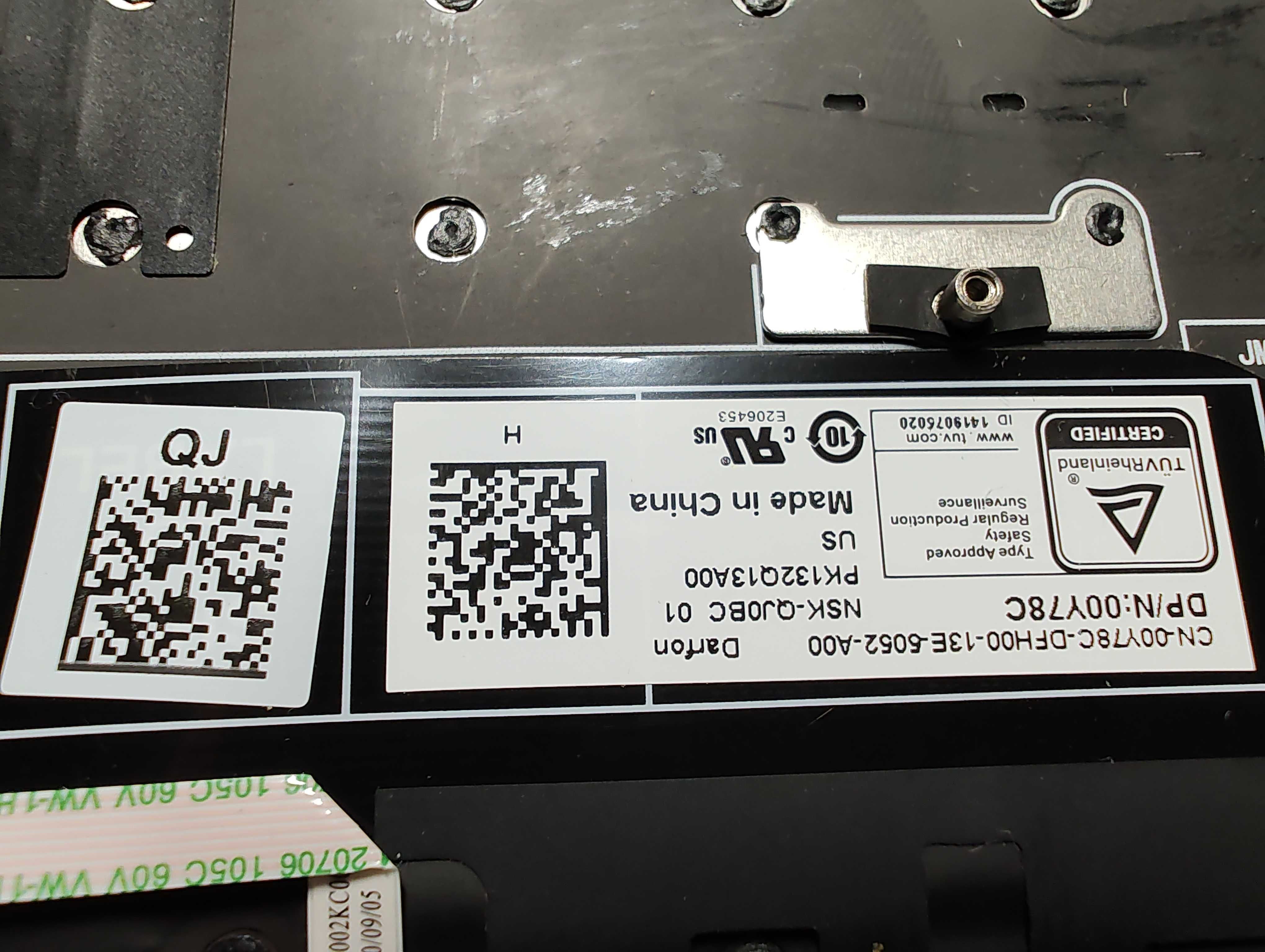 Корпус топкейс, палмрест для ноутбука Dell XPS 13 9310