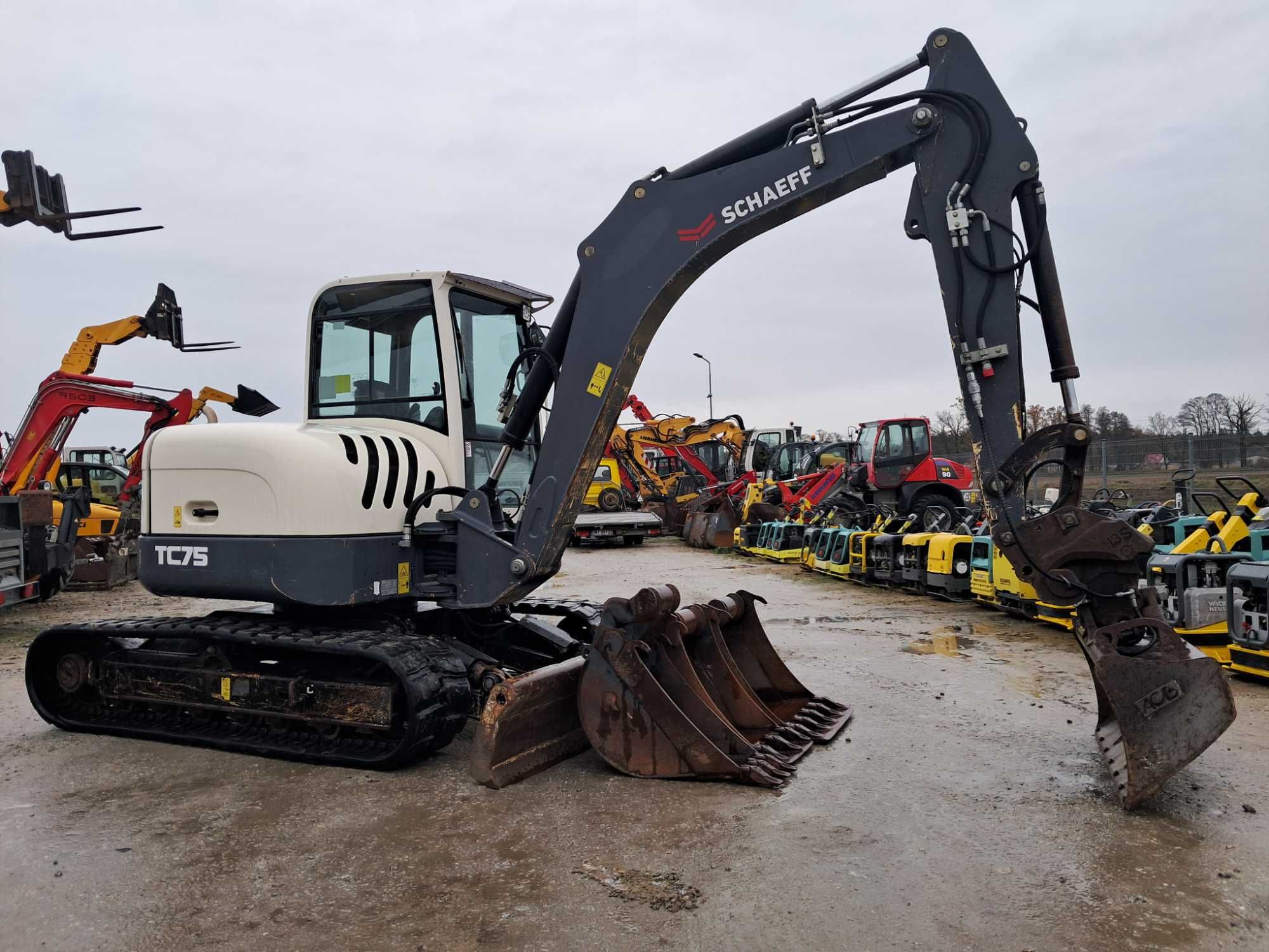 Minikoparka SCHAEFF TEREX TC 75 / 17r! / 7,5T / volvo ecr 88 yanmar