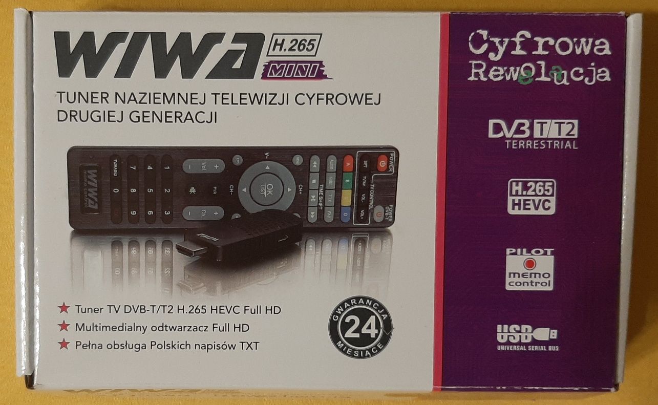 Tuner TV cyfrowej WIWA H265 mini