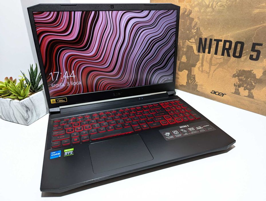 LAPTOP GAMINGOWY Acer Nitro RTX 3050 i5-11400H 144hz Komputer