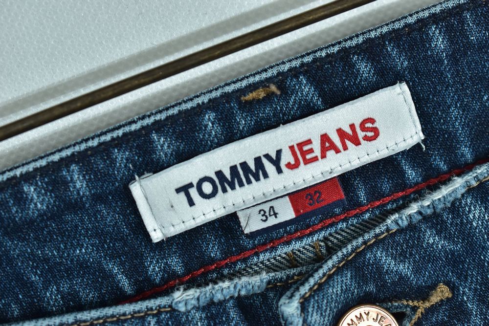 Tommy Jeans Męskie Spodnie Dżinsowe Slim Scnaton W34 L32