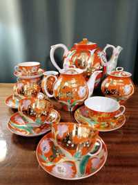 Zestaw serwis herbaciany porcelana Lomonosow Dulevo ZSRR Vintage
