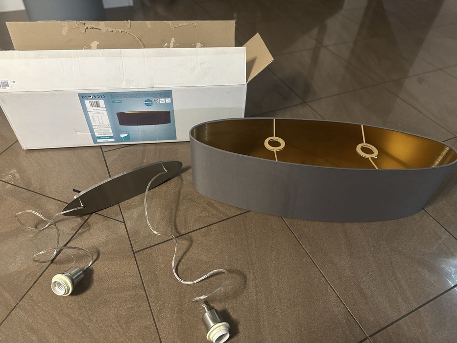 Lampa wiszaca grafit