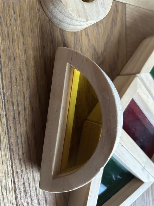 Klocki drewniane z okienkami play tive