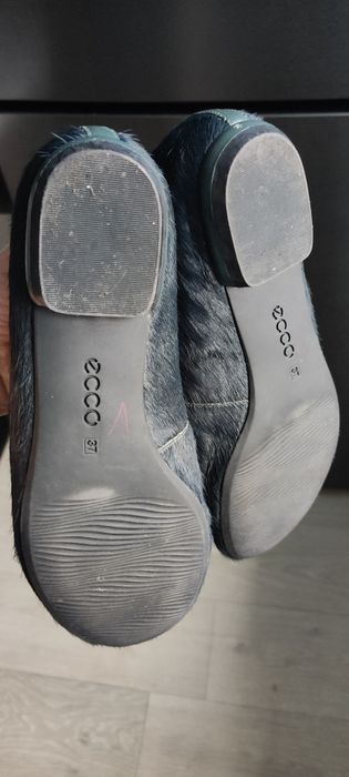 Балетки, капці з хутром ECCO 37р.