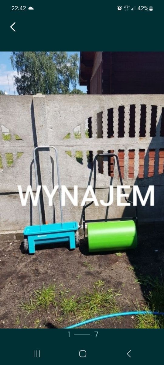 WYNAJEM walec ogrodowy, zagęszczarka,glebogryzarka  wiertnica