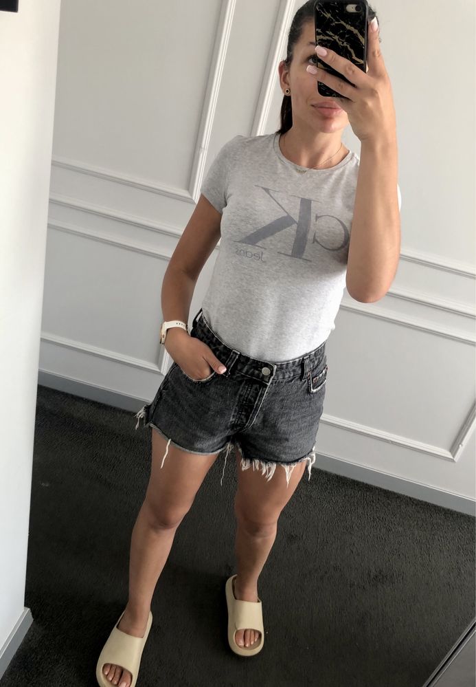 Bluzka t-shirt damska szara Calvin Klein Jeans XS/S