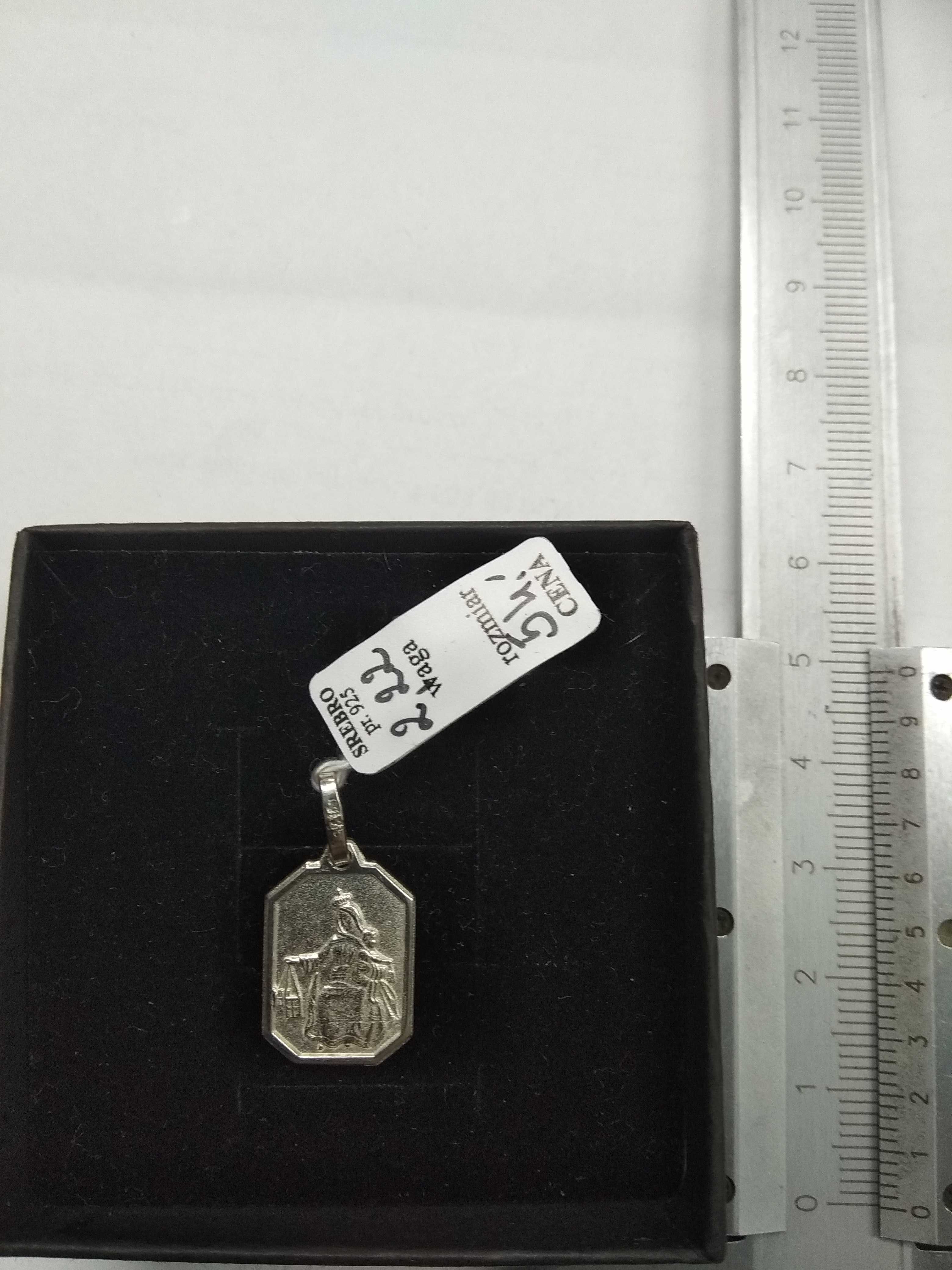 Medalik Szkaplerz Matka Boska Szkaplerzna Srebro 925 NOWE