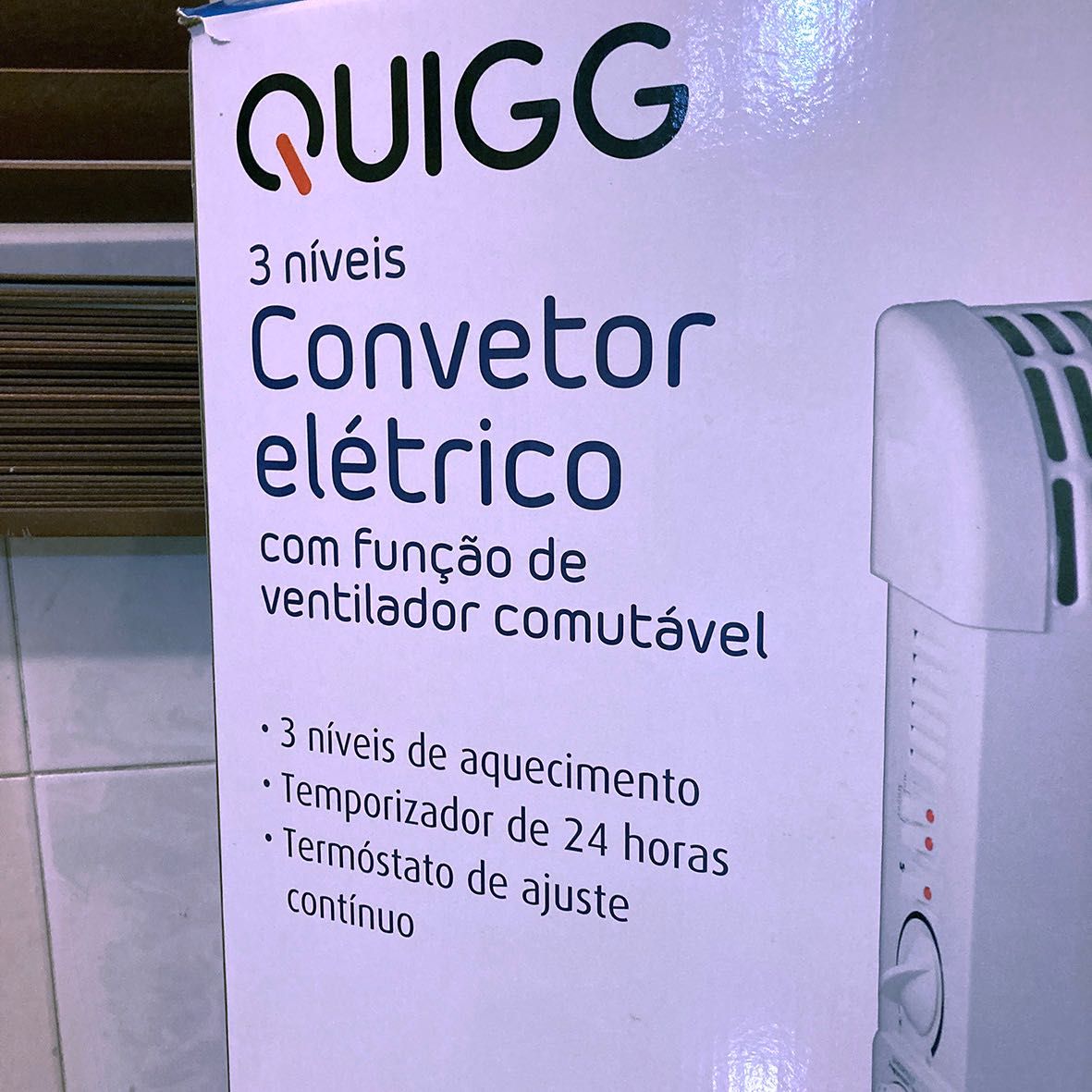 2 Convectores / Aquecedores / Termoventiladores QUIGG