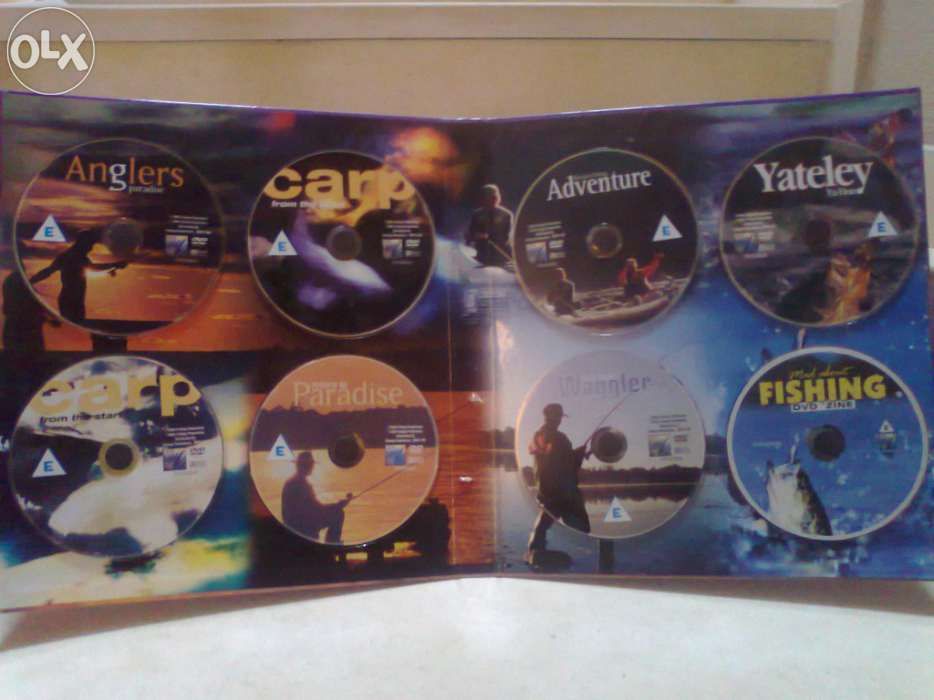 Colecção de 8 Dvds de Pesca