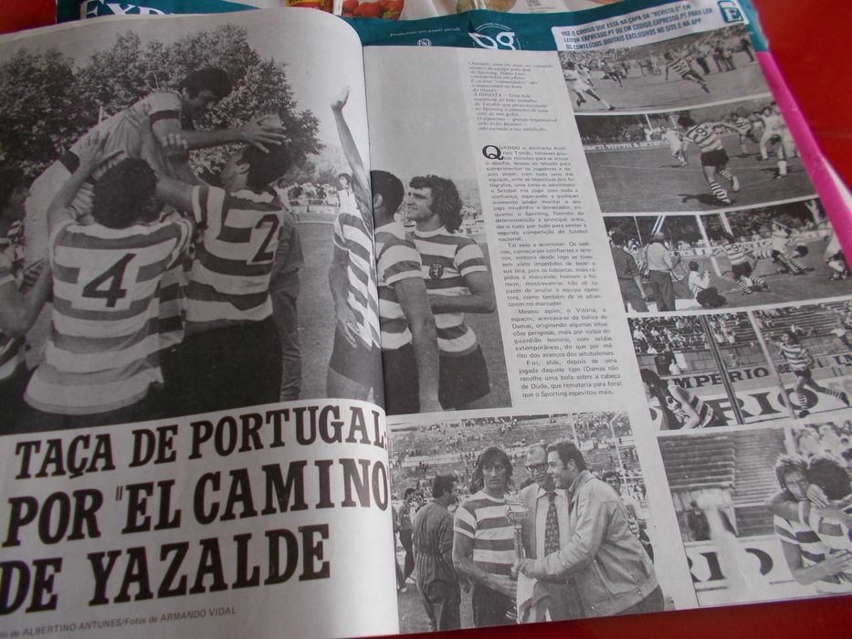 Flama Yazalde, Damas. Poster Académica e Olhanense .1973.