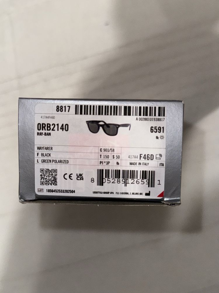Ray-Ban Original Wayfarer Classic (novo e real)