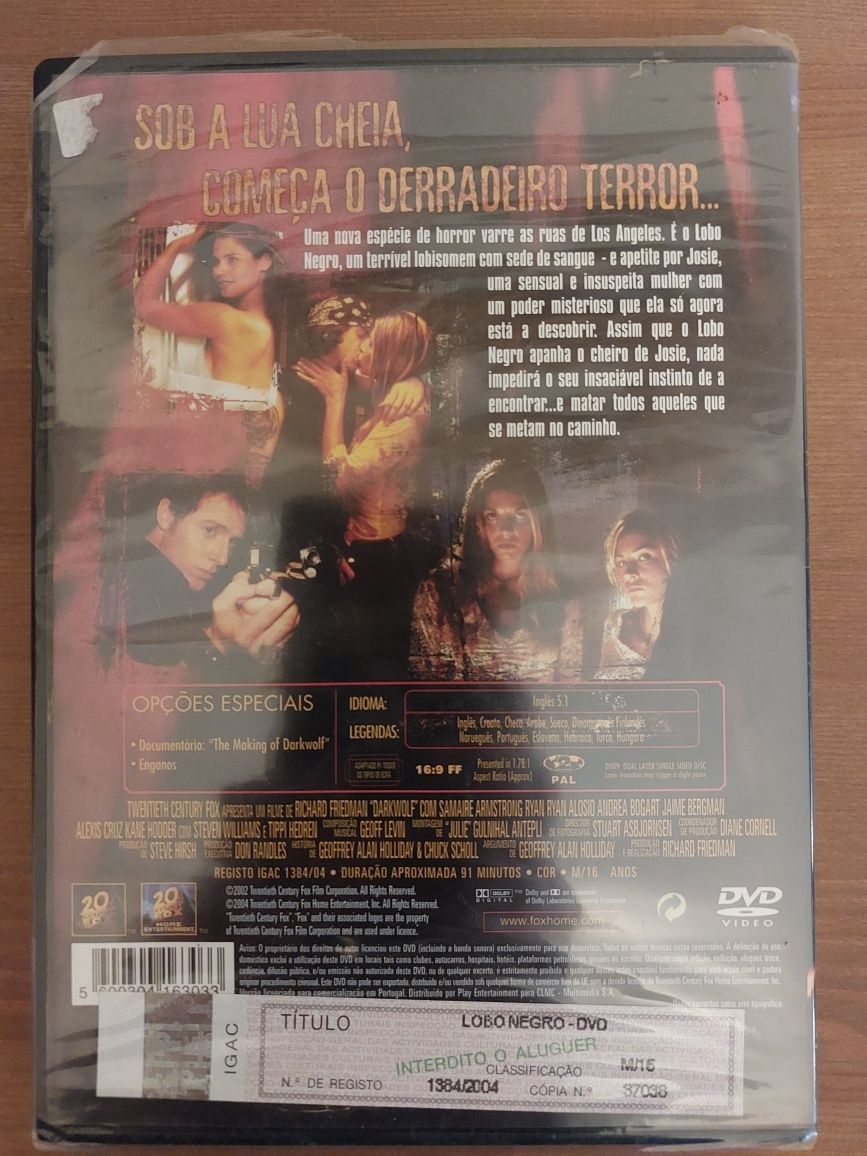 DVD NOVO e SELADO - " Lobo Negro " 2003