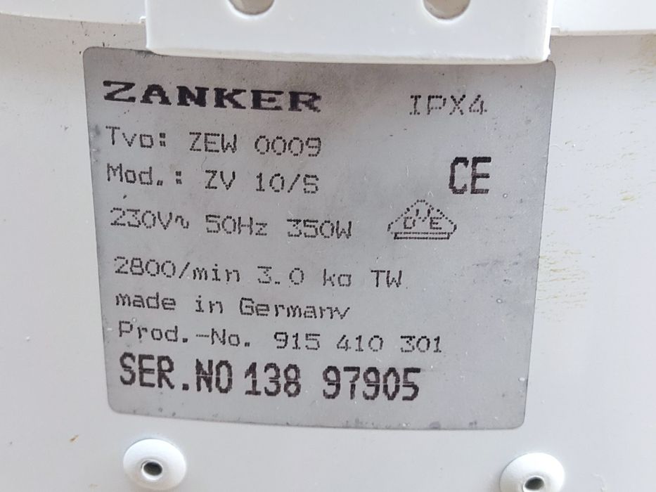 Wirówka do ubrań Zanker  1400, ,2800 obrotów do wyboru