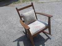 Krzesło fotel bujany po renowacji