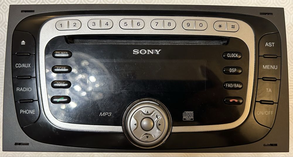Radio original ford fiesta/fusion/focus com bluetooth mp3 cd