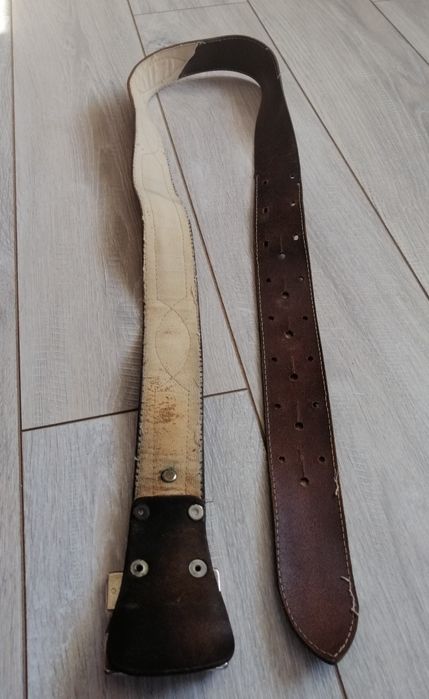 Pas skórzany oficerski męski, dł. 123 cm