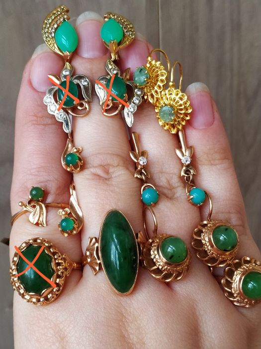 Золотые серьги 585 проба,янтарь 583, агат,аметист