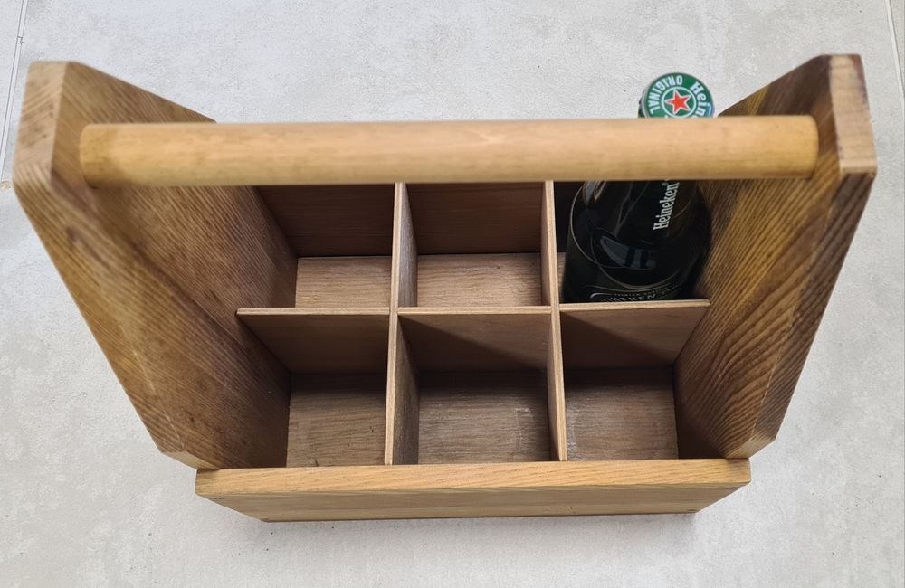 Skrzynka na piwo 6szt lite drewno, Łódź