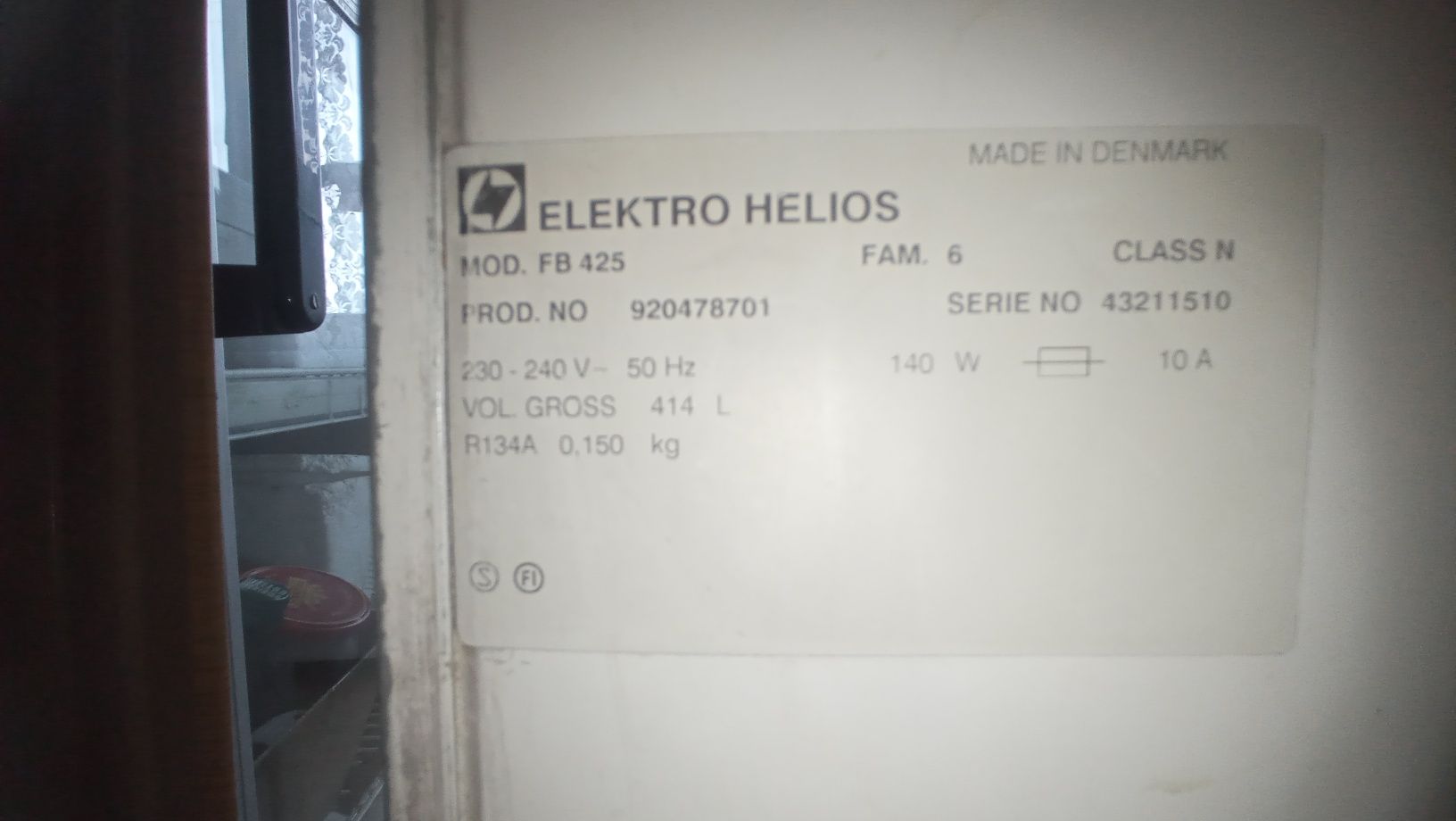 Chłodziarka lodówka przeszklona Elektro Helios