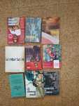 Conjunto de livros: clássicos, ficção cientifica, enciclopédias, etc.