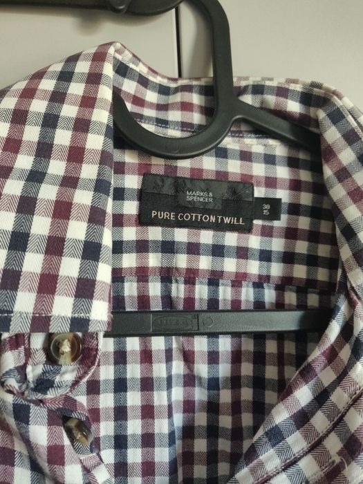 Koszula Marks&Spencer 38/15 100% Bawelna