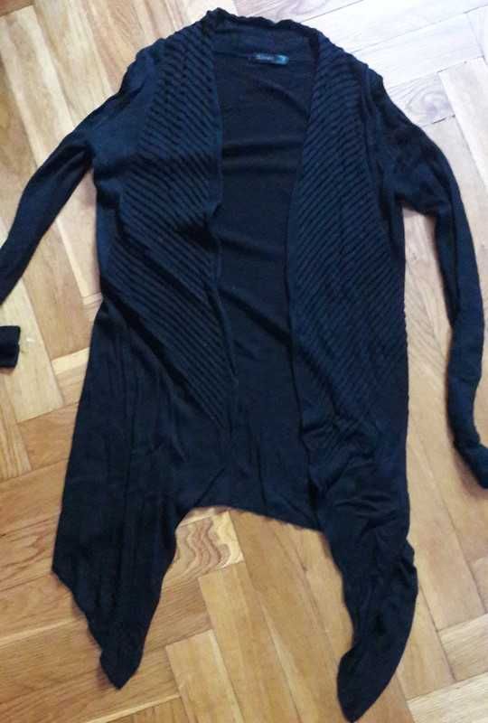 Czarny asymetryczny sweter Dunnes S/M