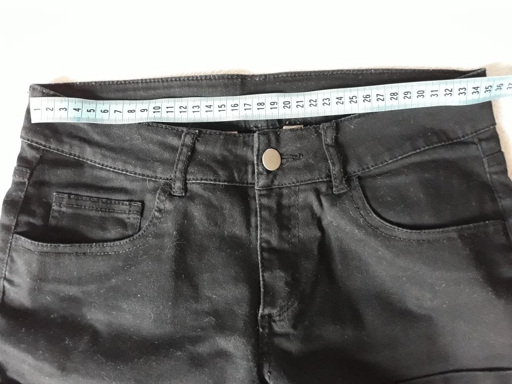 Spodenki jeansowe czarne H&M 152-164