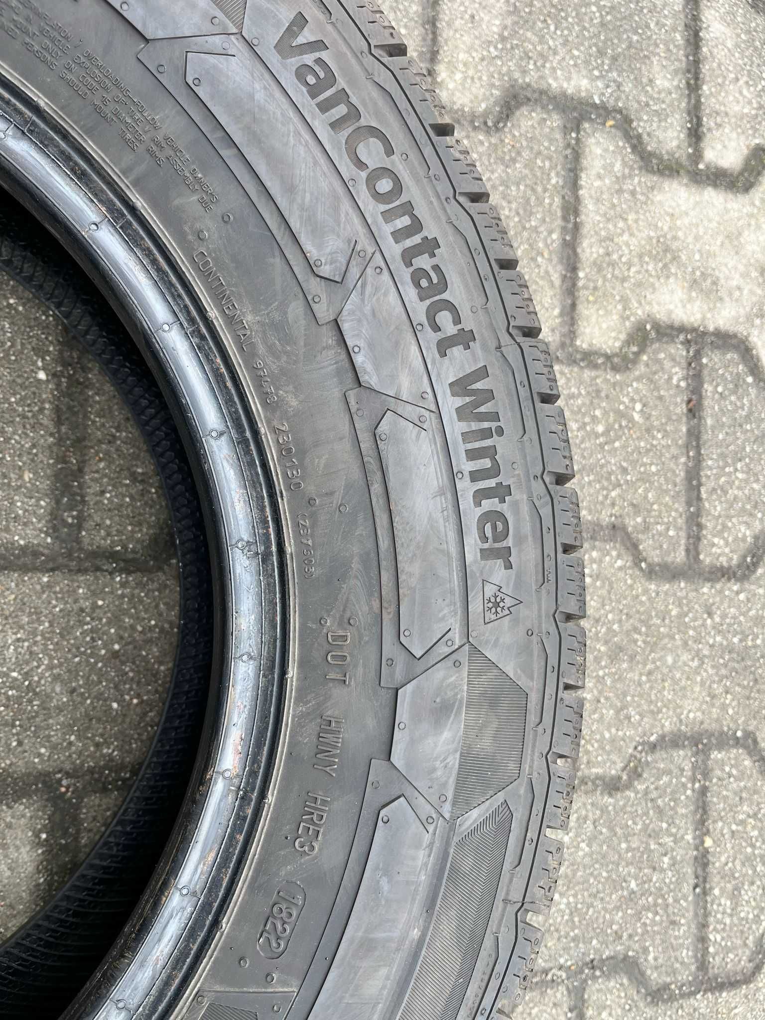 Opony zimowe 2x Continental Winter 205/70 R15C DOT22 10.2mm #3568