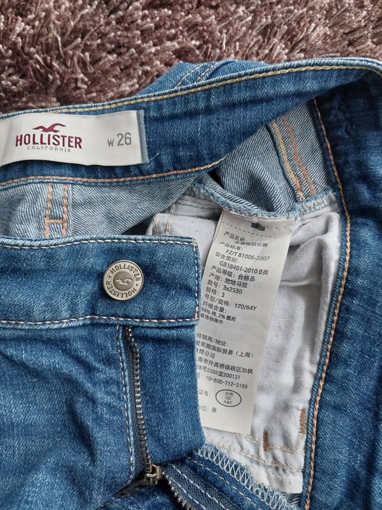 Fajne spodnie jeansy Hollister S M