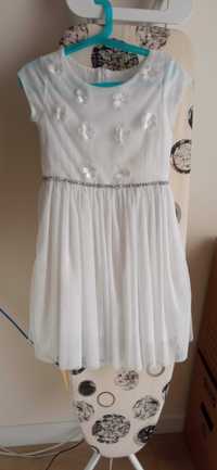 Elegancka biała sukienka COOL CLUB, rozmiar 128