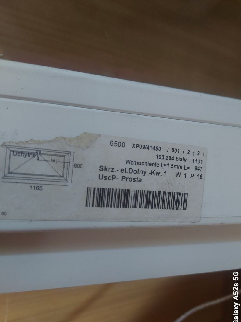 Nowe  okno białe