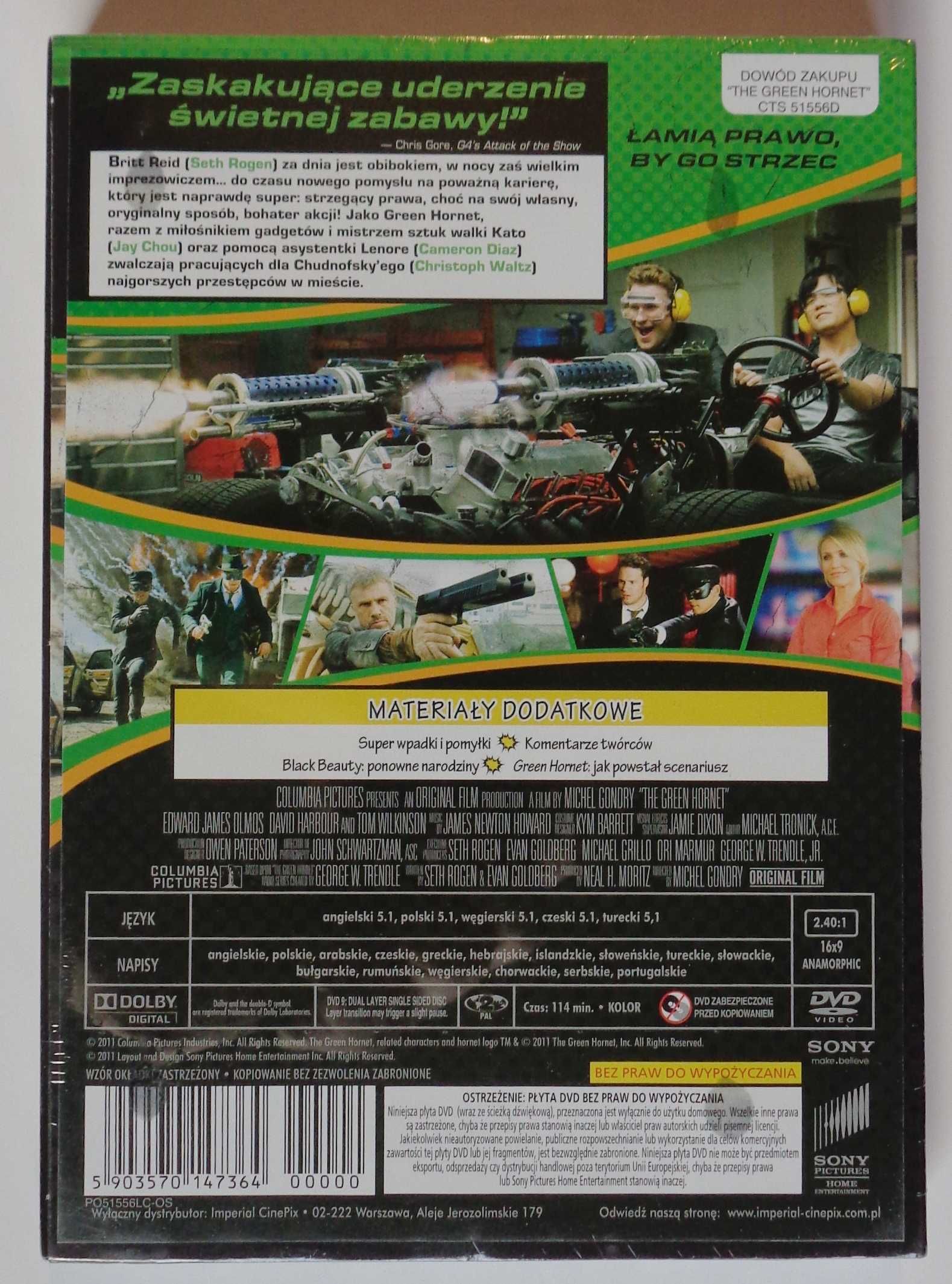 Green Hornet - DVD Folia PL