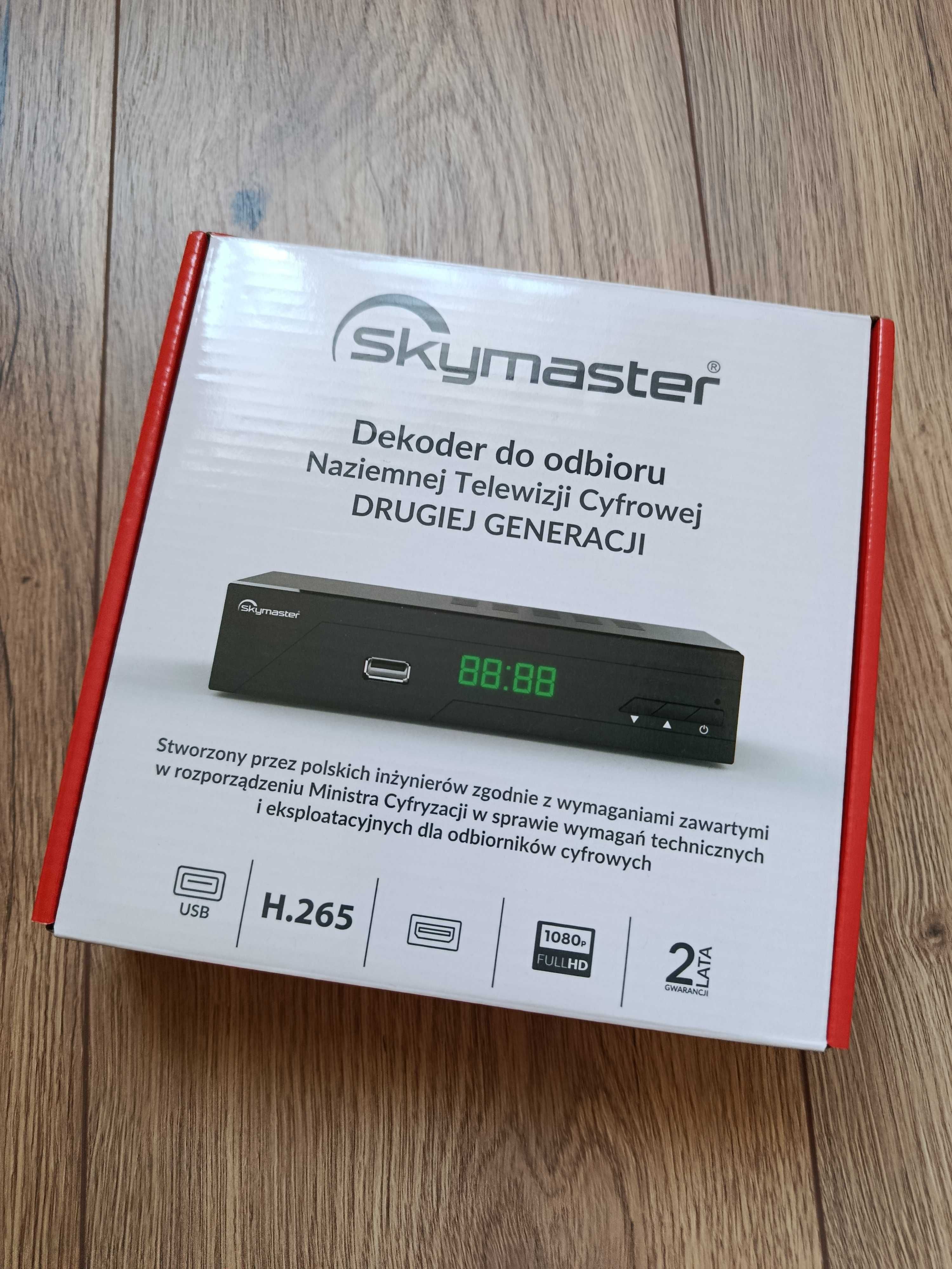 SkyMaster dekoder do odbioru naziemnej telewizji cyfrowej - nowy