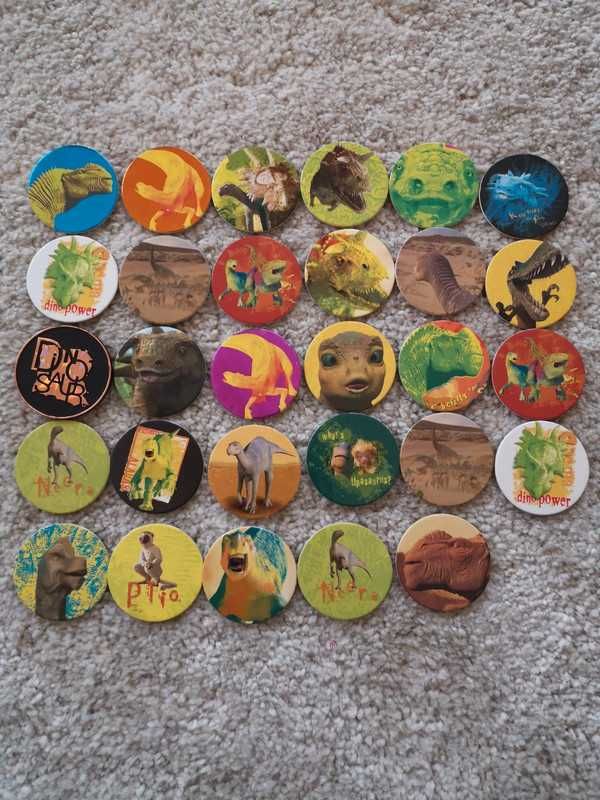 Conjunto de 29 Tazos "Dinosaur" da Disney