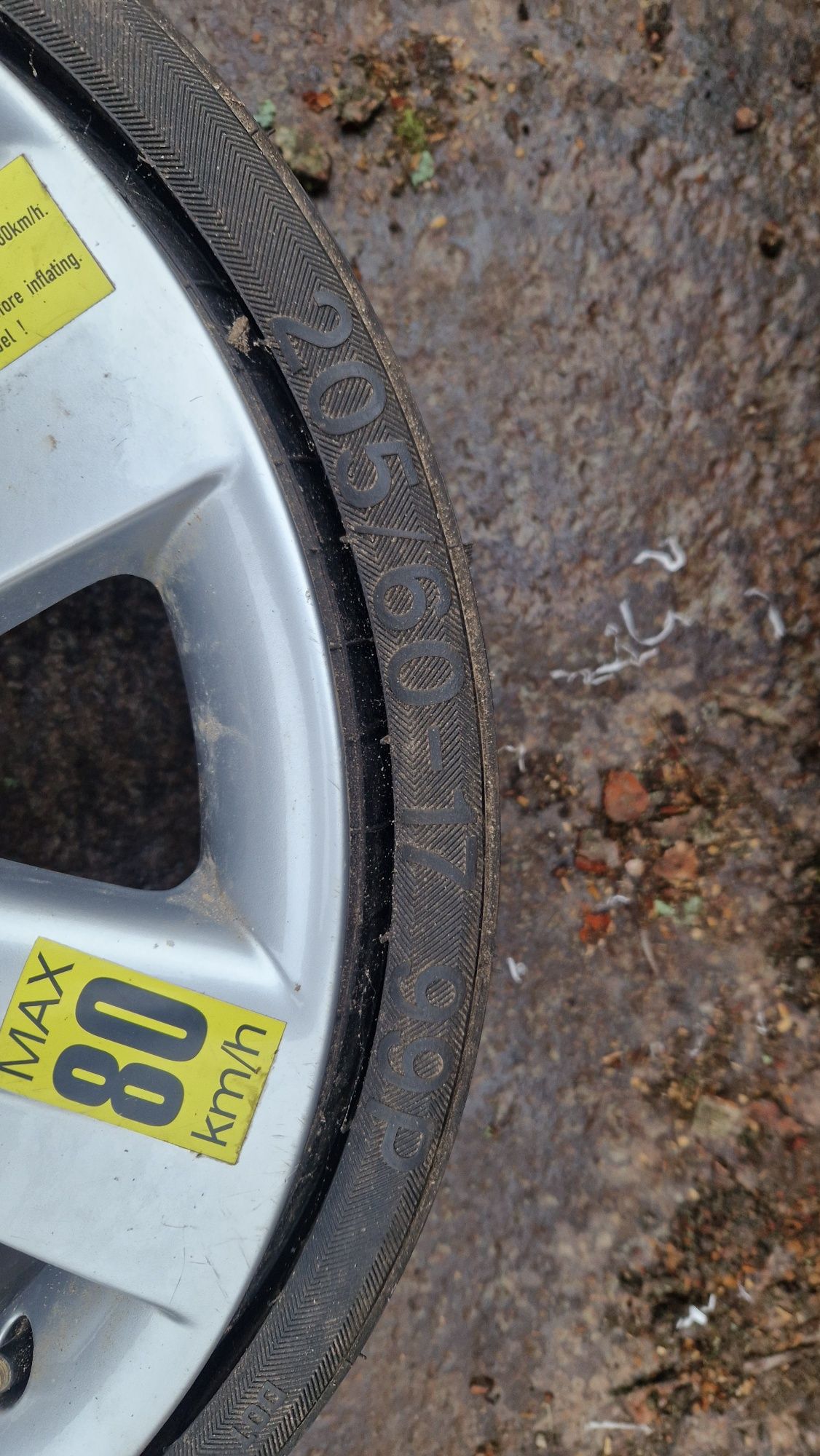 Kolo zapasowe dojazdowe  a6c6 17 cali  5x112 et34