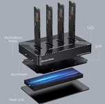 Blueendless 4-bay 32TB stacja dokująca do SSD M.2 NVMe+M.2 SATA Type-C