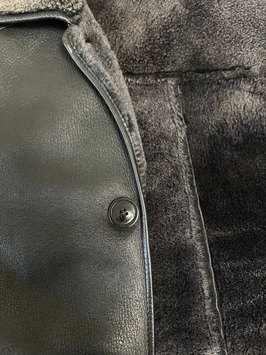 Мужская кожаная дублёнка