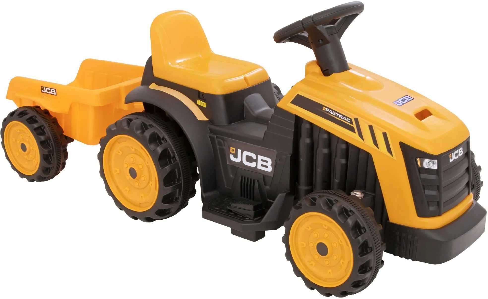 Traktor Auto Na Akumulator Jeździk Elektryczny Autko Przyczepka JCB