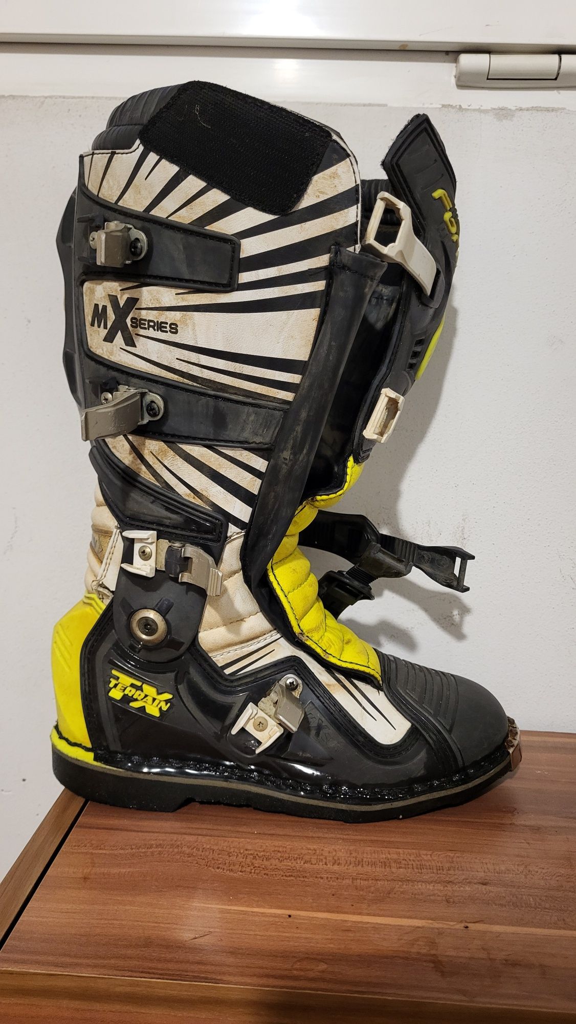 Buty FORMA TERRAIN TX Czarno zielone Białe 44 cross quad zawias