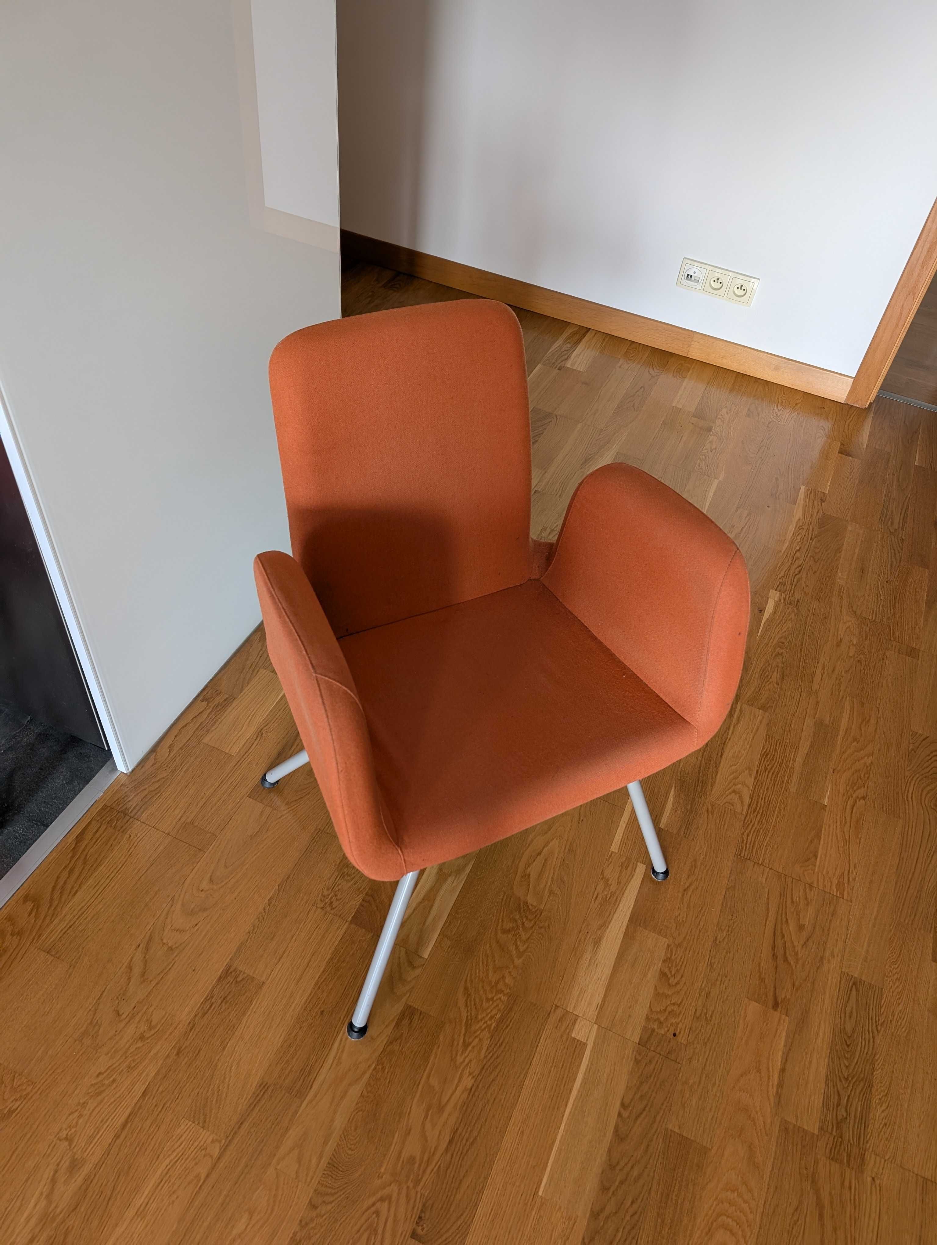 Pomarańczowe krzesło biurowe/konferencyjne/do jadalni IKEA