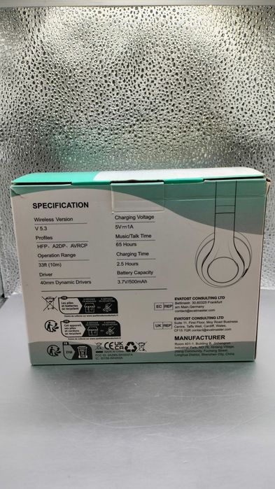 Słuchawki bezprzewodowe i przewodowe ULIPTZ WH203A