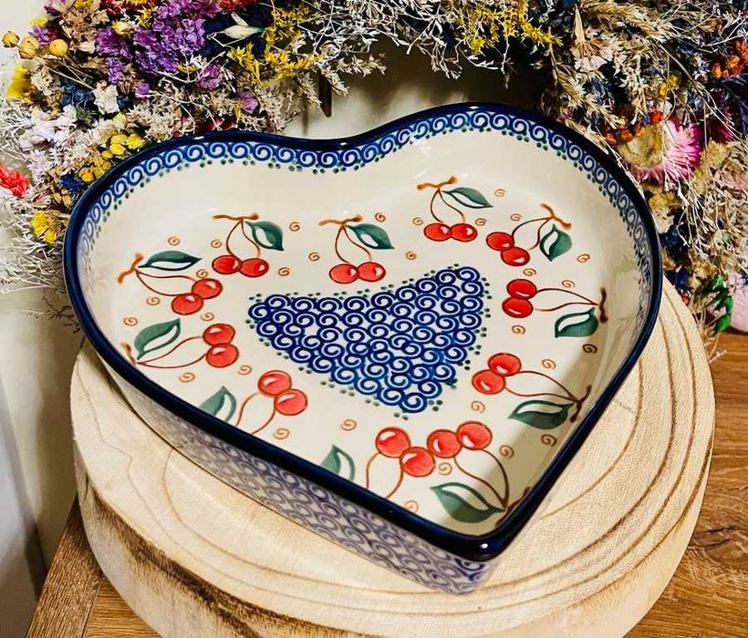 Ceramika Bolesławiec. Zapiekacz – zapiek serce (2150)