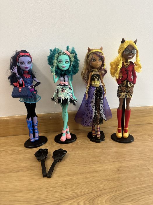 Lote Imperdível de 4 Bonecas Monster High - Raridades Completas