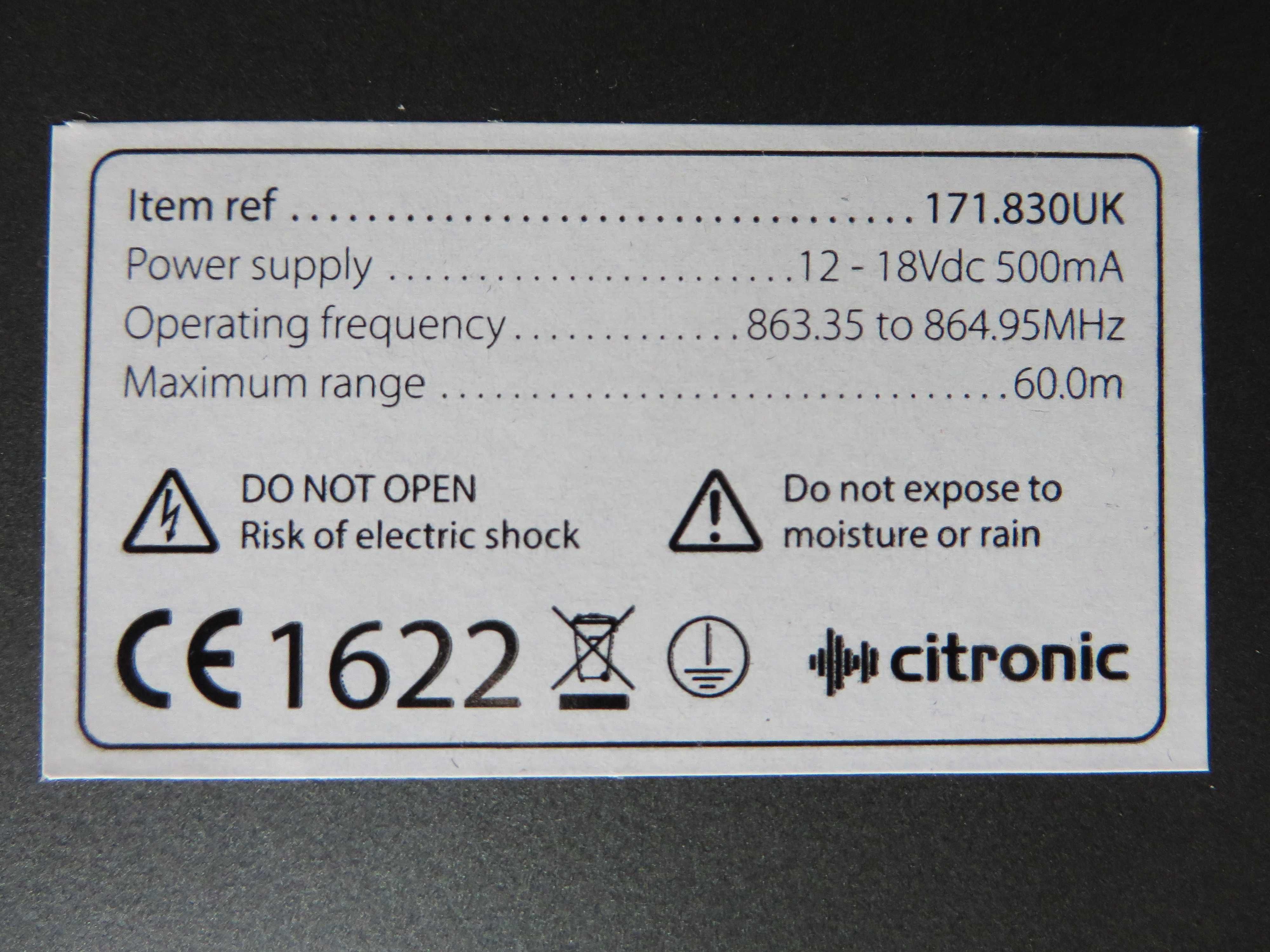 Zestaw bezprzewodowy Citronic MU26 mikrofon nagłowny