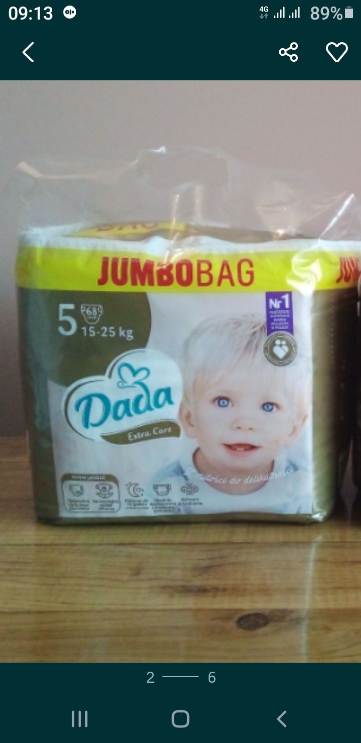 Памперси Dada  Extra Care JAMBOBAG 3 ка 4ка 5 ка