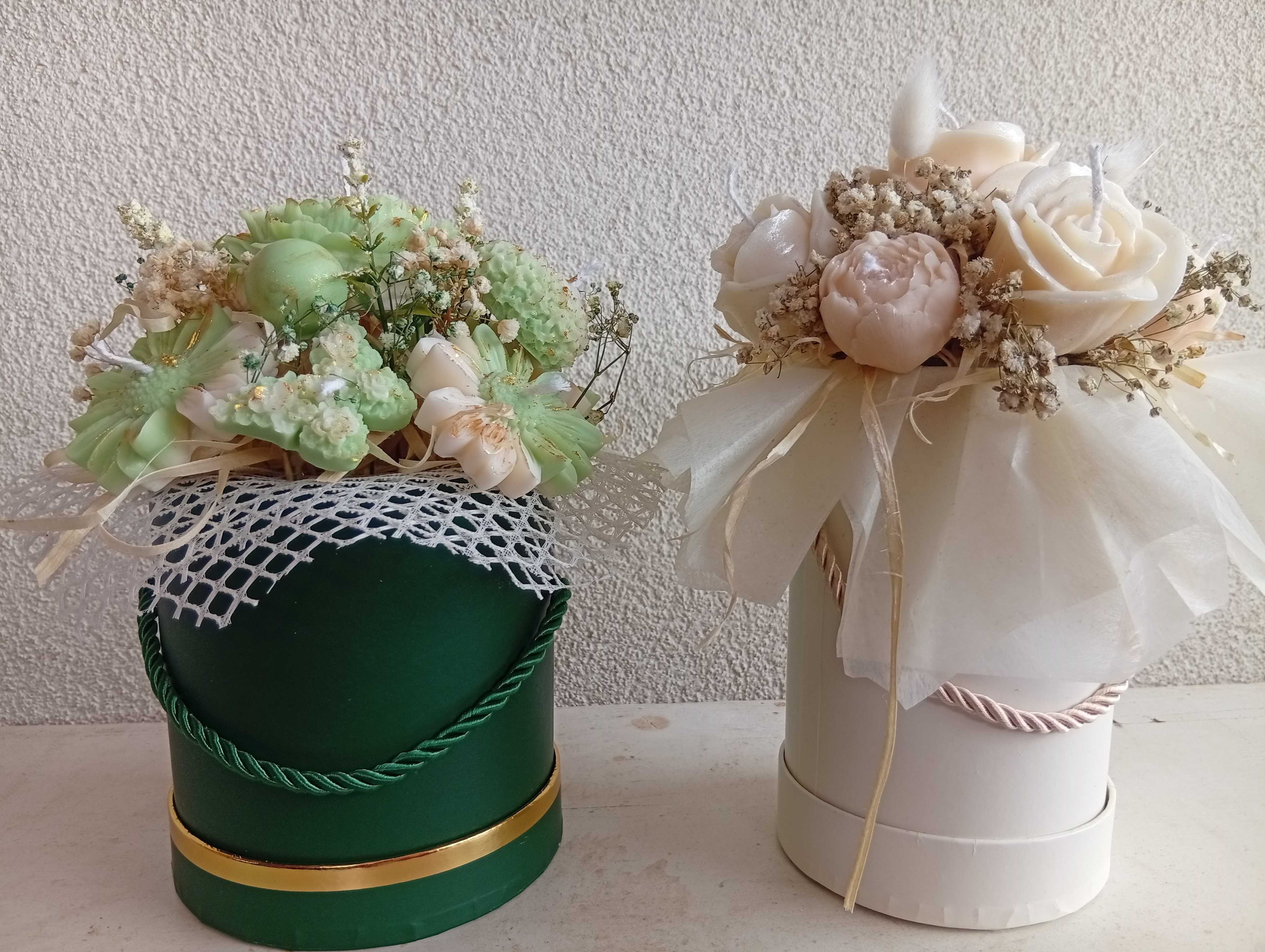 Flower boxy ze świec sojowych