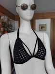 Biustonosz Stanik Ażurowy Handmade Decadence Noir F181 fetish 38