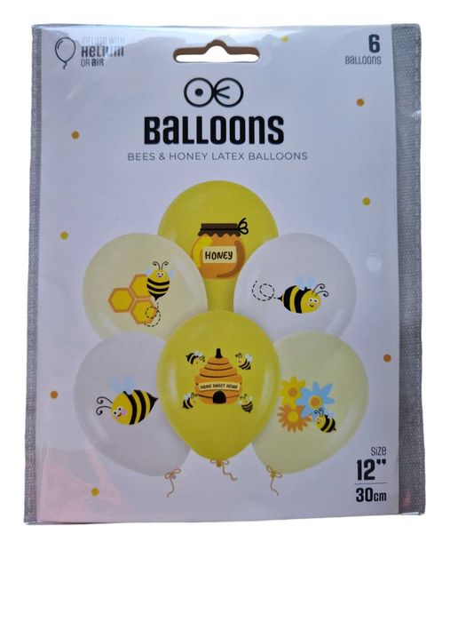 Balony Pszczoły 6 sztuk