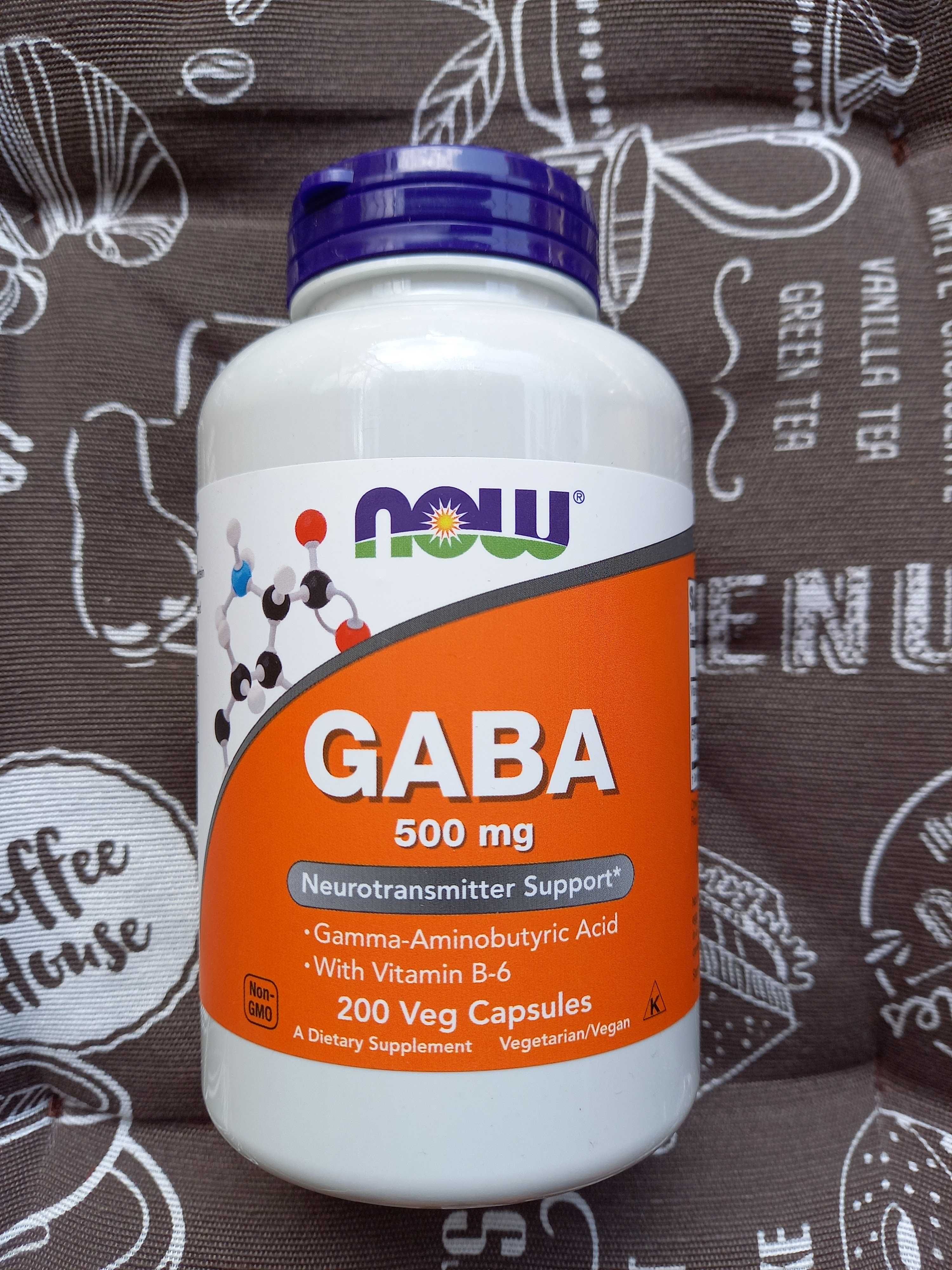 Now Foods, Габа, ГАМК, Gaba, 500 750 мг, 100 250 капсул